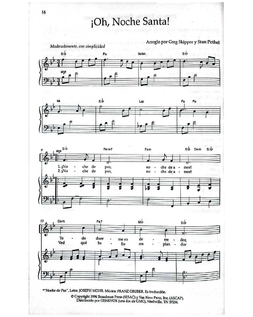 Santa la noche - Pistas instrumentales y corales - Imagen 3